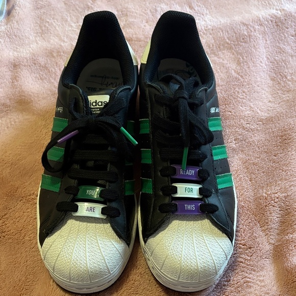 NWOT ADIDAS ABBY DAHLKEMPER SUPERSTAR SHOES - Picture 1 of 5